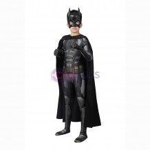 Kids Bruce Wayne cosplay costuems Robert Pattinson Jumpsuit