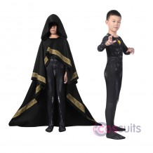 Kids Black Adam Spandex Printed Cosplay Costume Halloween Cosplay Suit