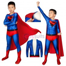 Kids Superhero Cosplay Costume Crisis On Infinite Earths Kal-El Clark Kent Halloween Gifts