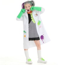2023 Mad Scientist Costume for Kids Girls Halloween Party Performance