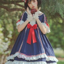 Royal Gorgeous High Waist Lolita Dress with Short Sleeves