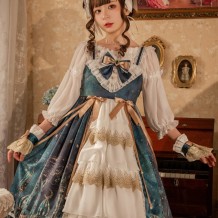 Royal Vintage Elegant Lolita Long Jumper Skirt