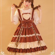 Sweet and Lovely Polka Dot Lolita Jumper Skirt
