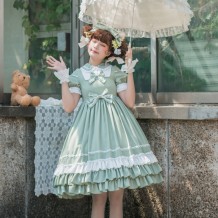 Summer Princess Lolita Dress with Short Sleeves