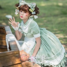 Summer Princess Lolita Dress with Short Sleeves