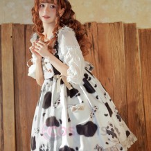 Sweet Caramel Daily Lolita Jumper Skirt