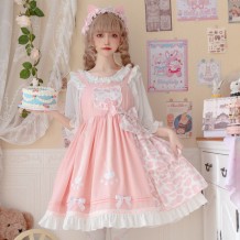 Daily Cute Cat Paw Lolita Jumper Skirt