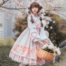 Sweet Daily Princess Style Lolita Jumper Skirt Set