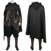 Luke Skywalker Black Cosplay Costume Star Wars 8 The Last Jedi Cosplay Suit