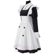 Mey-Rin Maid Dress Cosplay Outfit for Halloween and Carnivals