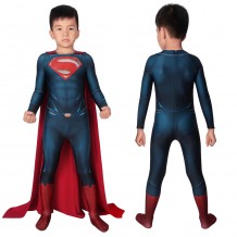 Man Of Steel Superman Clark Kent Cosplay Jumpsuit For Kids Halloween Costumes Gifts