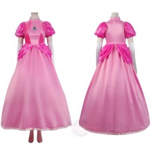 The Super Mario Bros Cosplay Costumes Princess Peach Dress