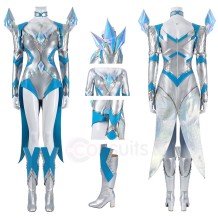 Marvel Rivals Emma Frost White Queen Cosplay Costume Elegant White Suit