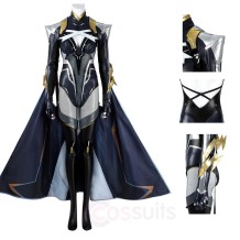 Deluxe Marvel Rivals Storm Cosplay Costume Black Superhero Halloween Suits