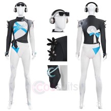 Marvel Rivals Luna Snow Summer Cosplay Costume Top Level Design