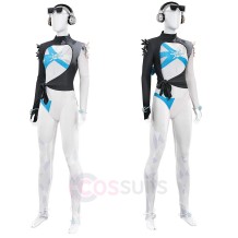 Marvel Rivals Luna Snow Summer Cosplay Costume Top Level Design