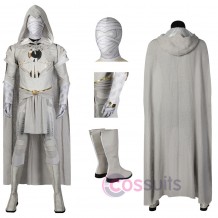 Moon Knight Cosplay Costumes Marc Spector Silver Grey Cosplay Outfit