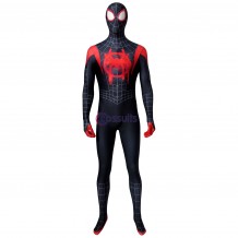 New Spiderman: Into The Spider-Verse Miles Morales Cosplay Jumpsuit