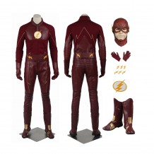The Flash Season 2 Barry Allen Costume Cosplay Suit
