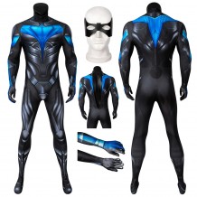 New Titans Nightwing Costume Dick Grayson Cosplay Jumpsuit