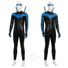 Dark Wing Hero Dick Grayson Comic Edition Blue Cosplay Costumes