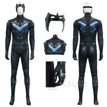 Arkham Knight Nightwing Cosplay Costume Jumpsuit