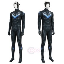 Arkham Knight Nightwing Cosplay Costume Jumpsuit