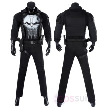 The Punisher Cosplay Costume Frank Castle Skull Suit