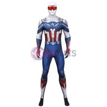 Sam Wilson Costume The Falcon and the Winter Soldier Spandex Printed Cosplay Suit