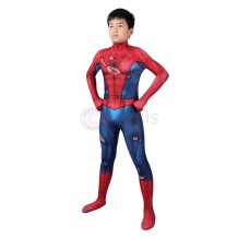 Kids Spiderman PS5 Damaged Edition Peter Parker Cosplay Costume