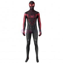 Spider-man 2 Cosplay Costume PS5 Miles Morales Spandex Printed Suit