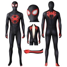 Across The Spider-Verse Miles Morales Costume Spider-man Spandex Printed Suit