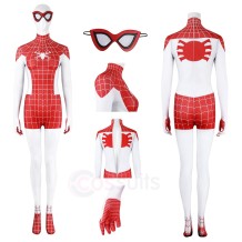 Spider-Man Mary Jane Watson Crimson She-Devil Cosplay Costume Earth-18119 Suit