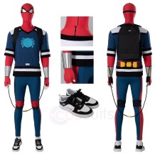 Peter Parker Cosplay Costume with Shoes and Bag from Spider-Man Freshman Year