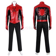 Spider-Man 2 Last Stand Cosplay Costumes Red Leather Jacket Cosplay Suit