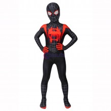 Spiderman Miles Morales Jumpsuit Into The Spider-Verse Cosplay Halloween Costumes Gifts