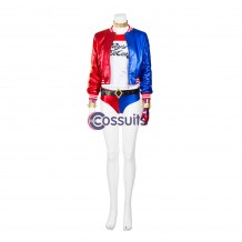 Suicide Squad Harley Quinn Cosplay Costume Top Level