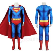 Kids Superhero 1978 Movie Christopher Reeve Clark Kent Cosplay Costume Classic Style
