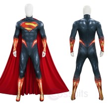Superhero Comic Jumpsuit Clark Kent Cosplay Costume
