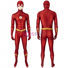 TF Season 5 Barry Allen Cosplay Costume Jumpsuit With Mask