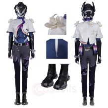 Valorant Vyse Cosplay Costume Women Game Theme Party Outfit