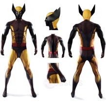X-Men Wolverine The Brown Cosplay Costume Jumpsuit