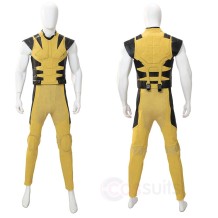 PS5 Wolverine Yellow Cosplay Costume Game Edition Superhero Jumpsuit
