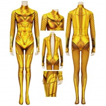 WW 1984 Diana Prince Golden Cosplay Jumpsuit