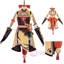 Xiangling Costume Game Genshin Impact Cosplay Outfit