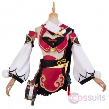 Yanfei Costume Game Genshin Impact Cosplay Suits