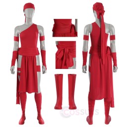 Female Elektra Daredevil Cosplay Costume 