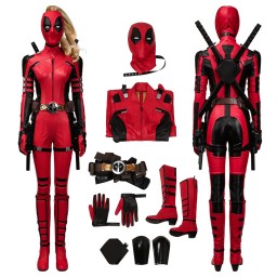 2024 Deadpool & Wolverine Lady Deadpool Cosplay Costumes Top Level Suits