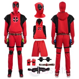 Deadpool 3 Wade Winston Red Hoodies Cosplay Costumes