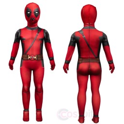 Baby Deadpool Cosplay Costumes Kids Deadpool 3 Cosplay Suit